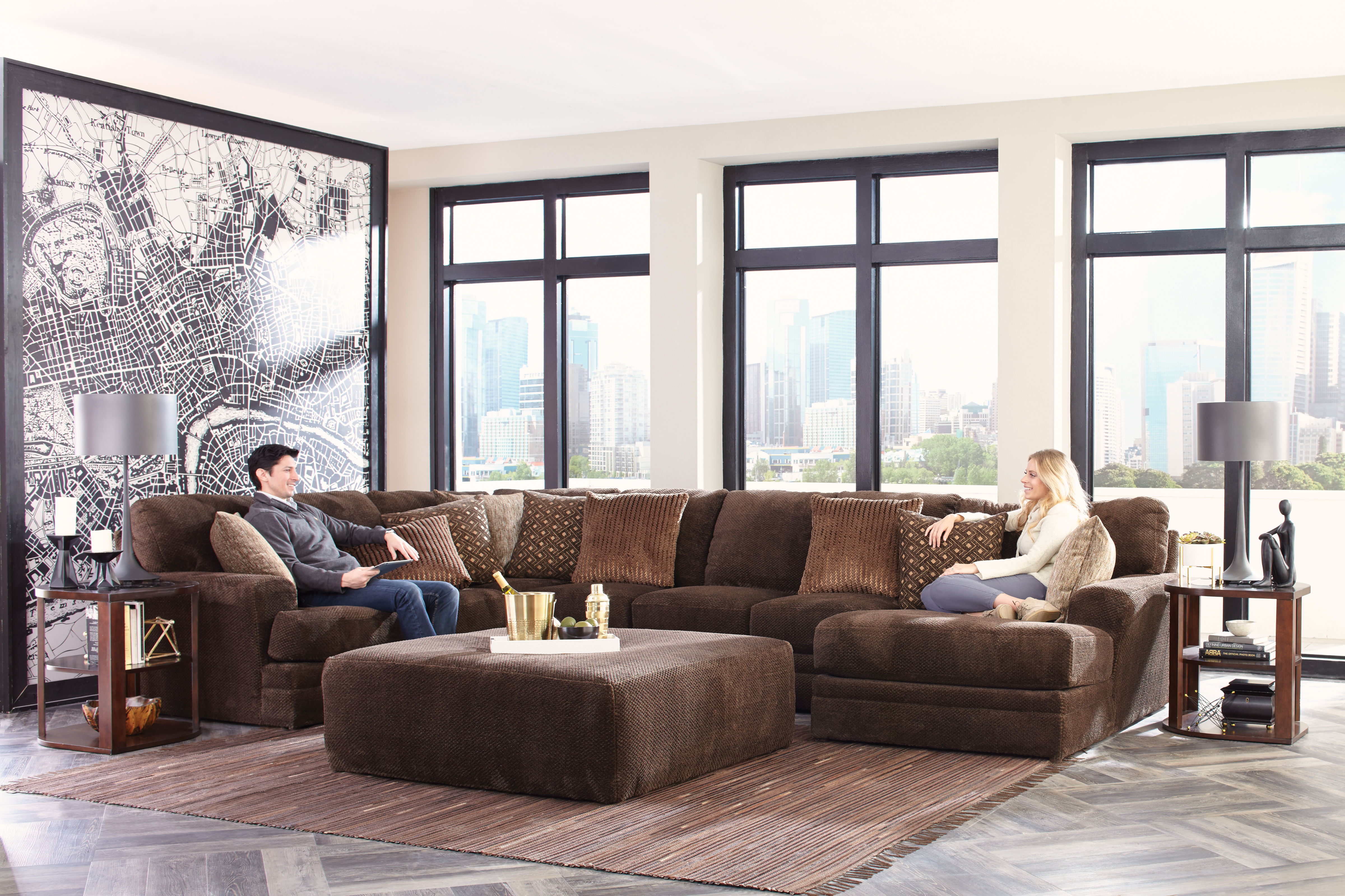 Mammoth Chocolate Sectional Image